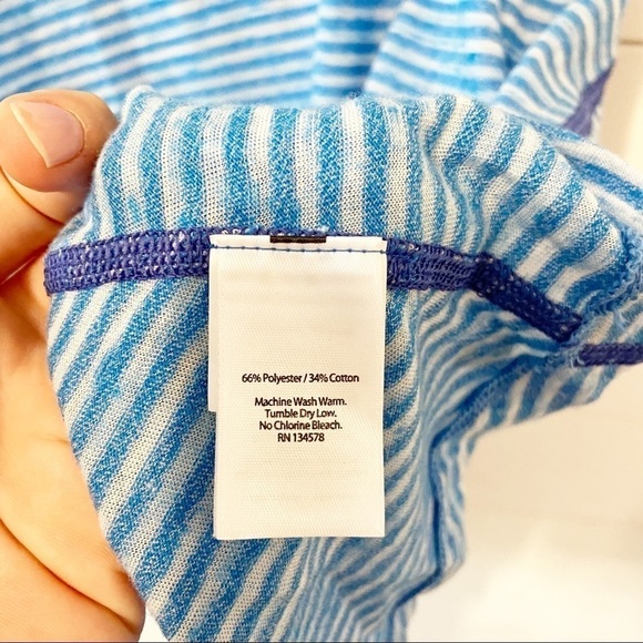 Vineyard Vines | Racer Back Performance Athletic Top, Blue Stripped Size xs - Picture 5 of 9